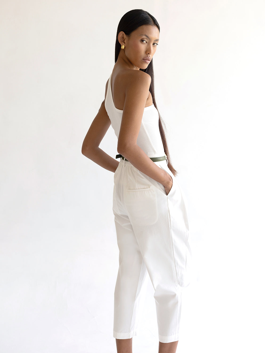 Cotton Tailored Trousers