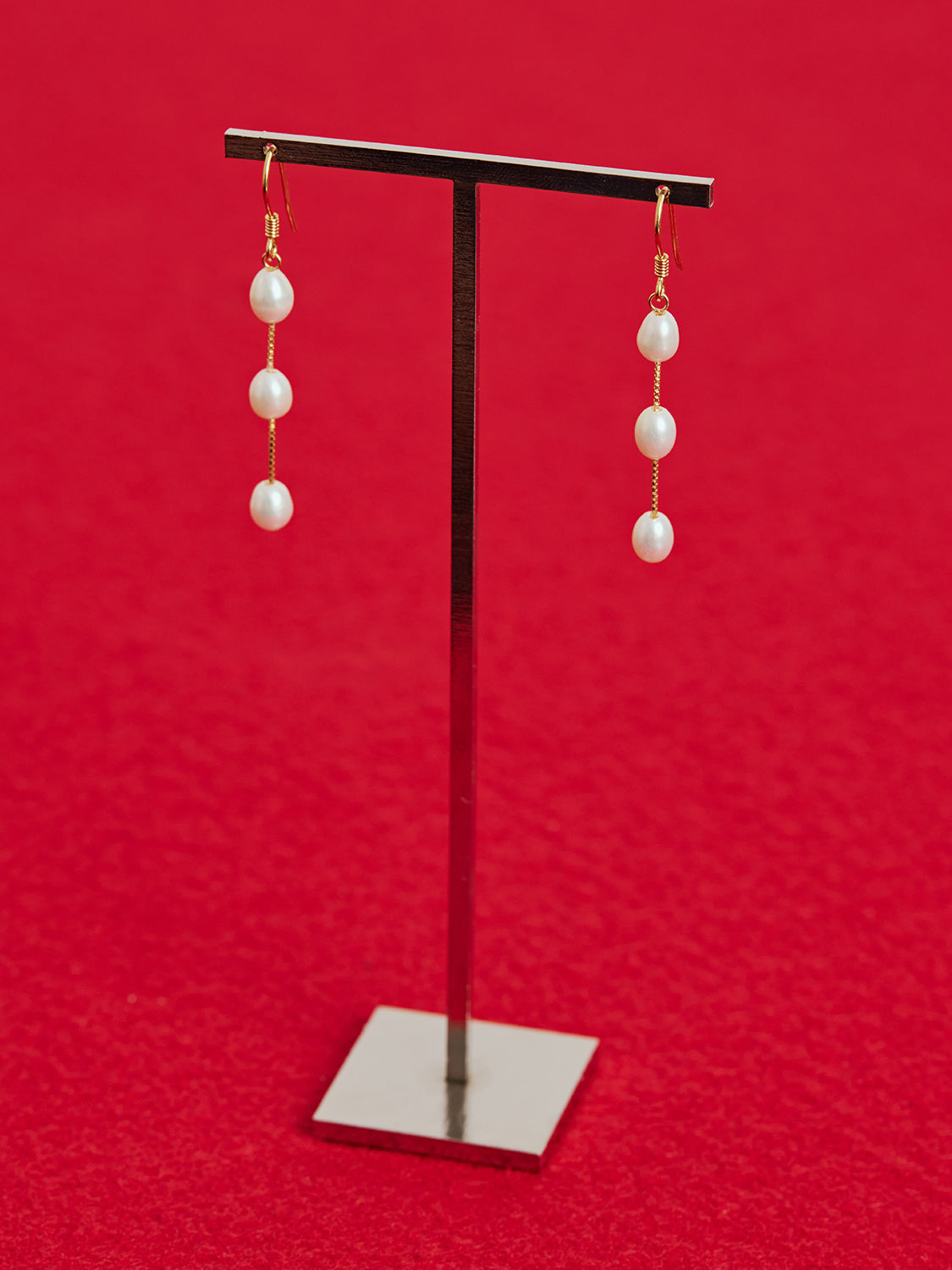 Prosper Trio Pearl Earrings