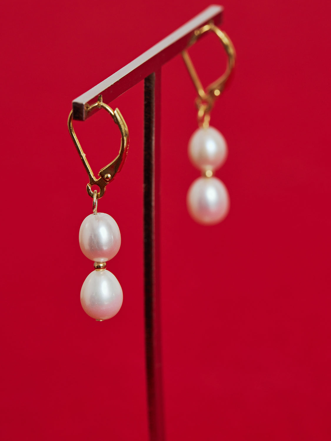 Lucky Duo Pearl Earrings