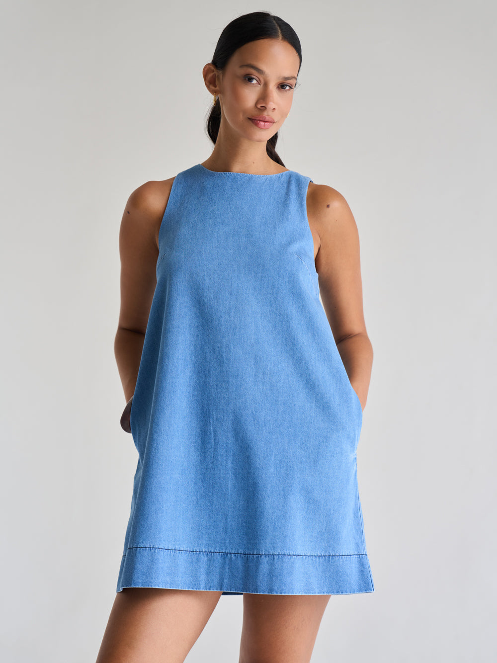 linen short white dress Frances White Linen Tiered Dress - US 0 main image 1