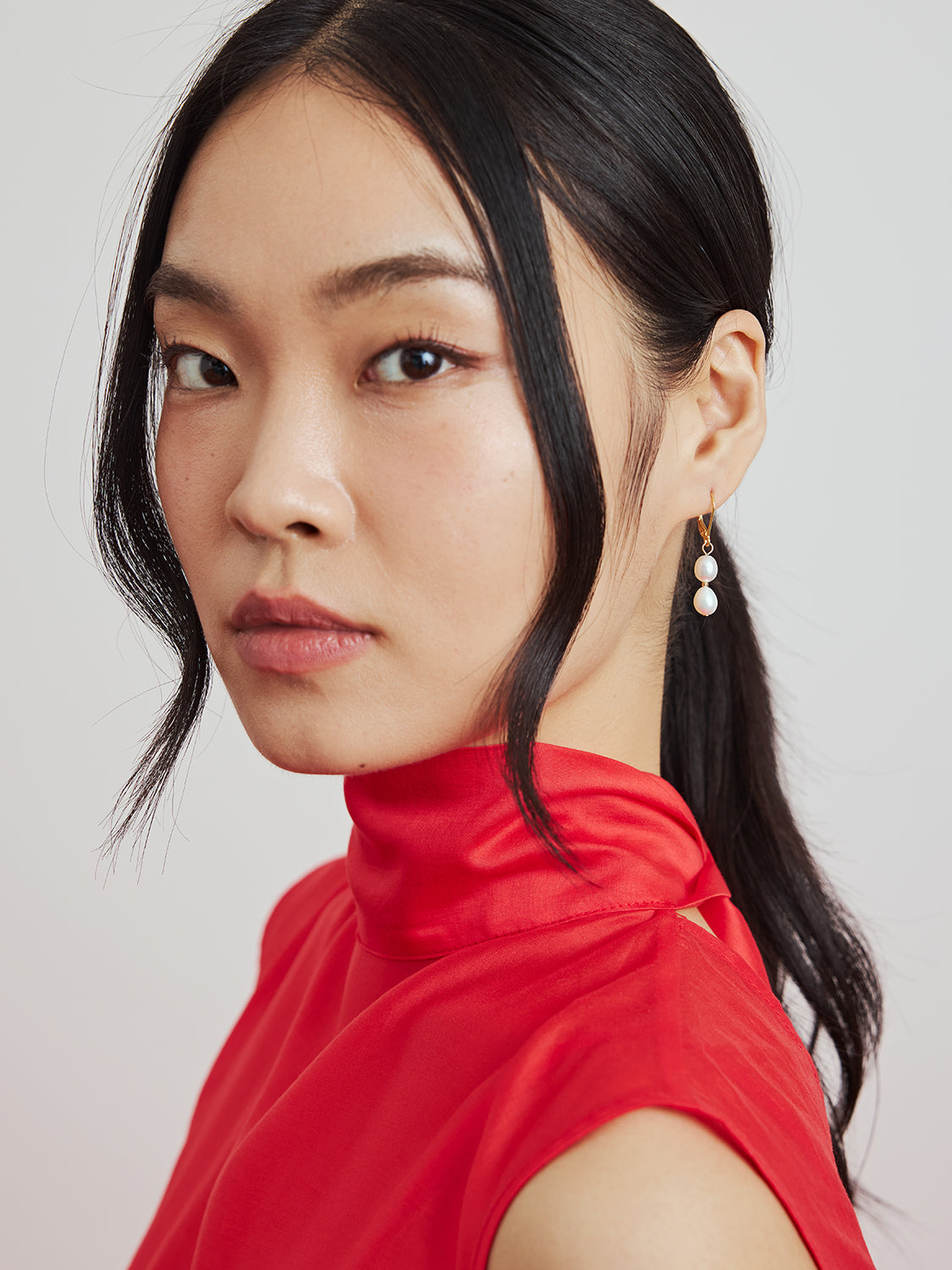 Lucky Duo Pearl Earrings