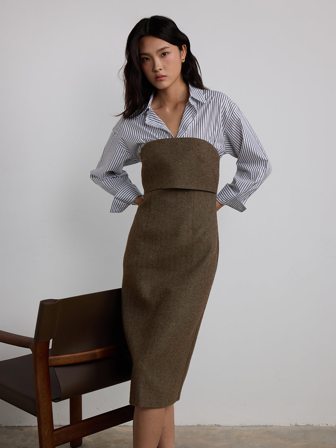 herringbone brown