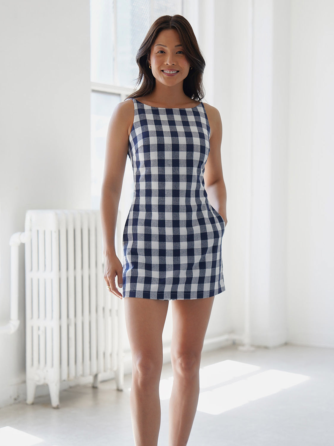 Checkered Navy