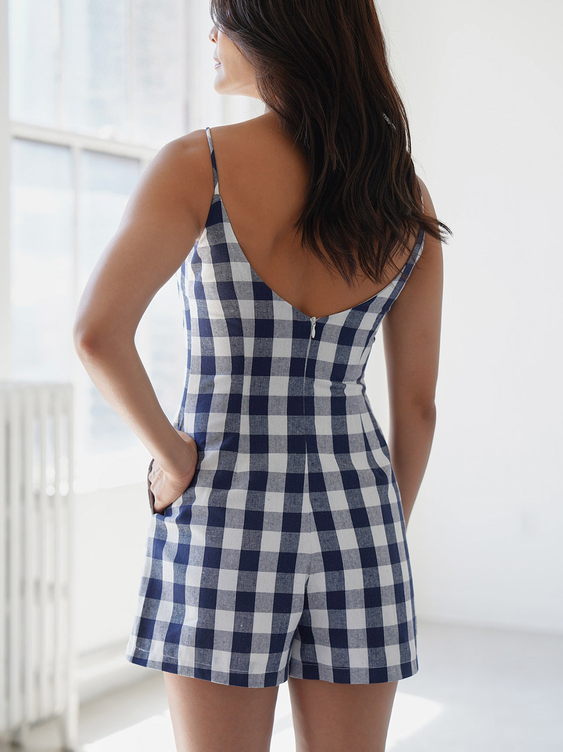 Checkered Navy