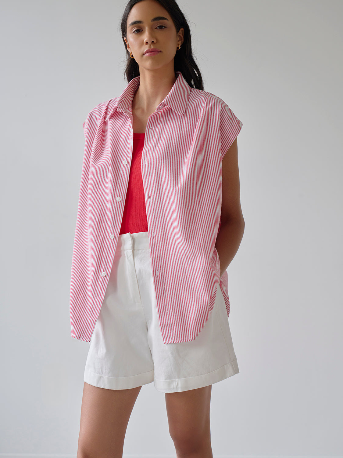 Red Stripe Oxford