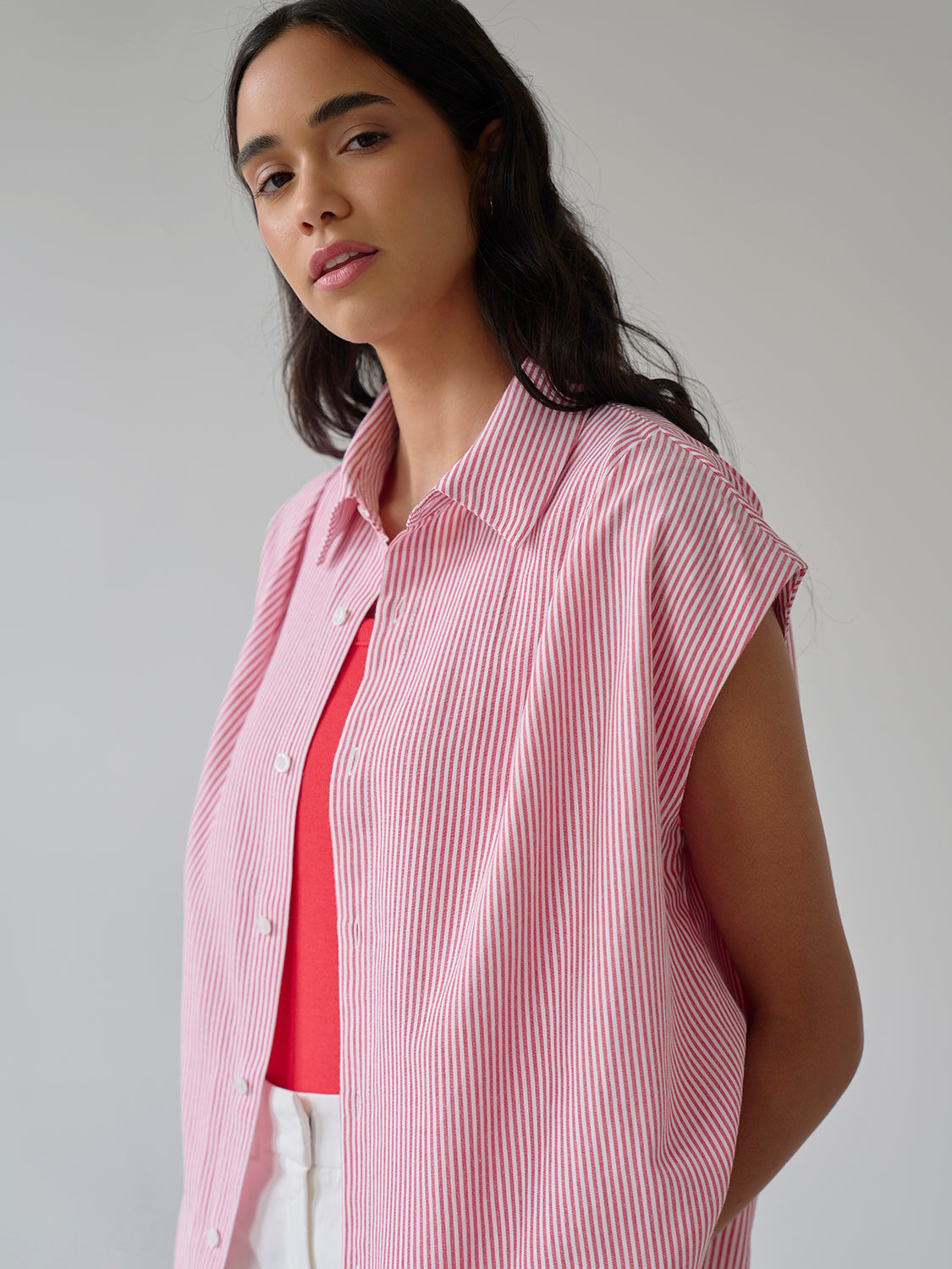 Red Stripe Oxford