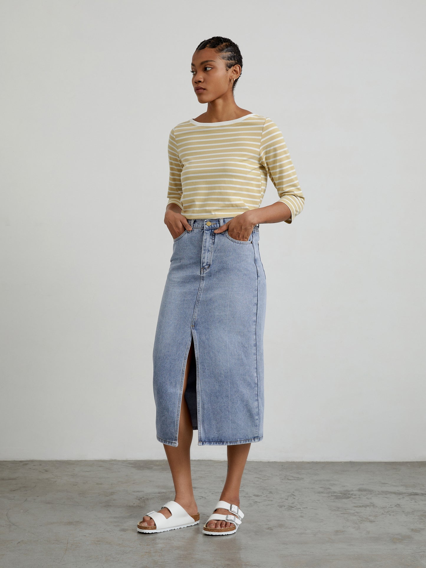 Striped Sleeve Top