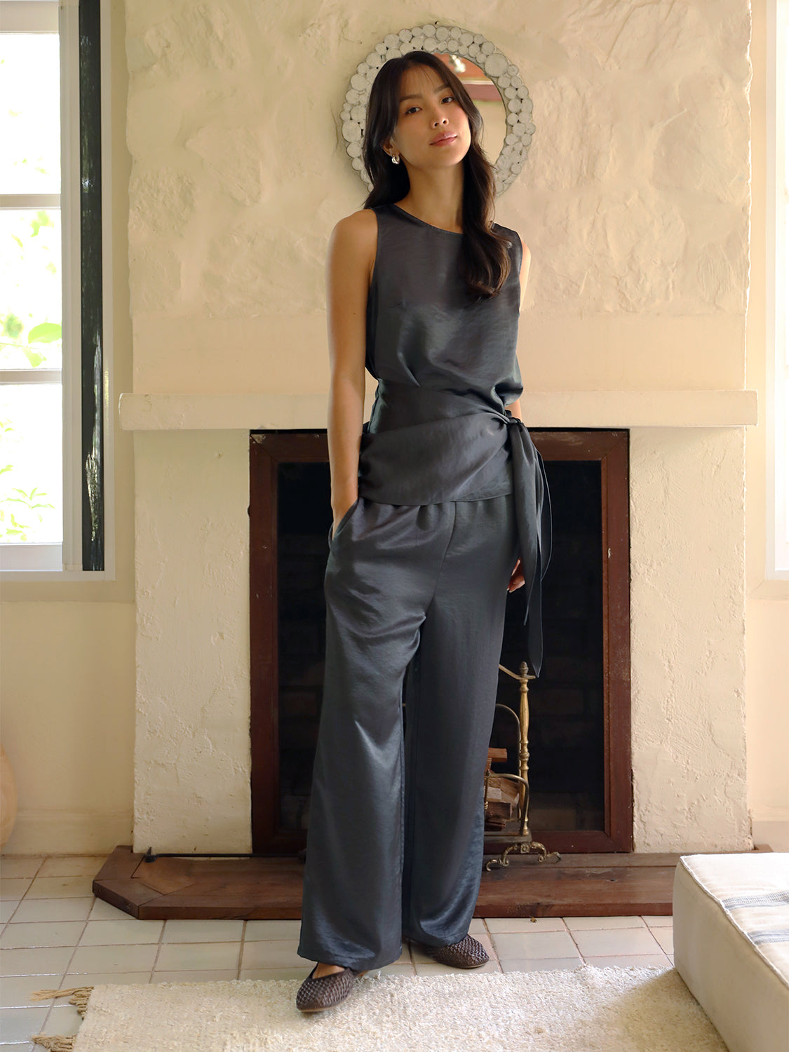 grey satin