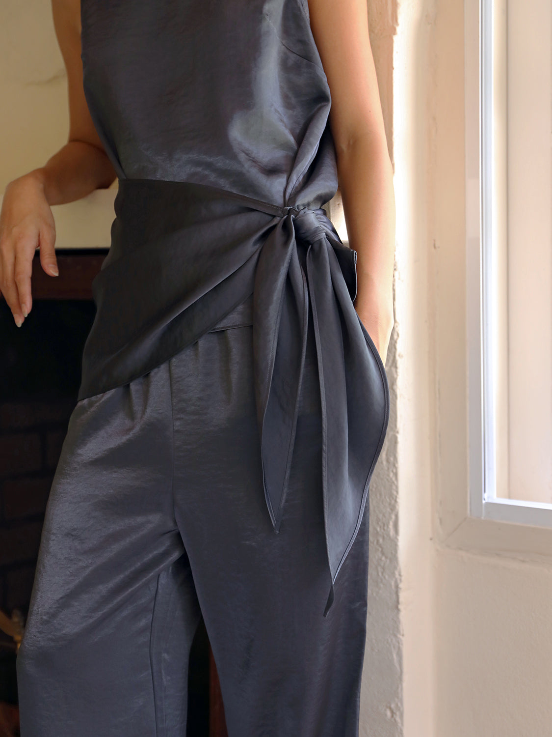 grey satin