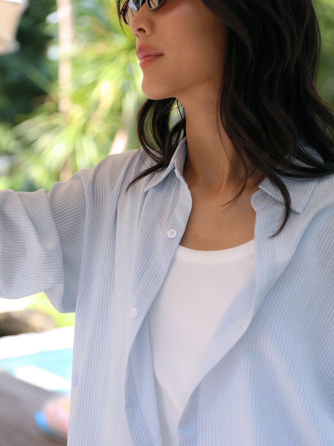 blue sheer stripe