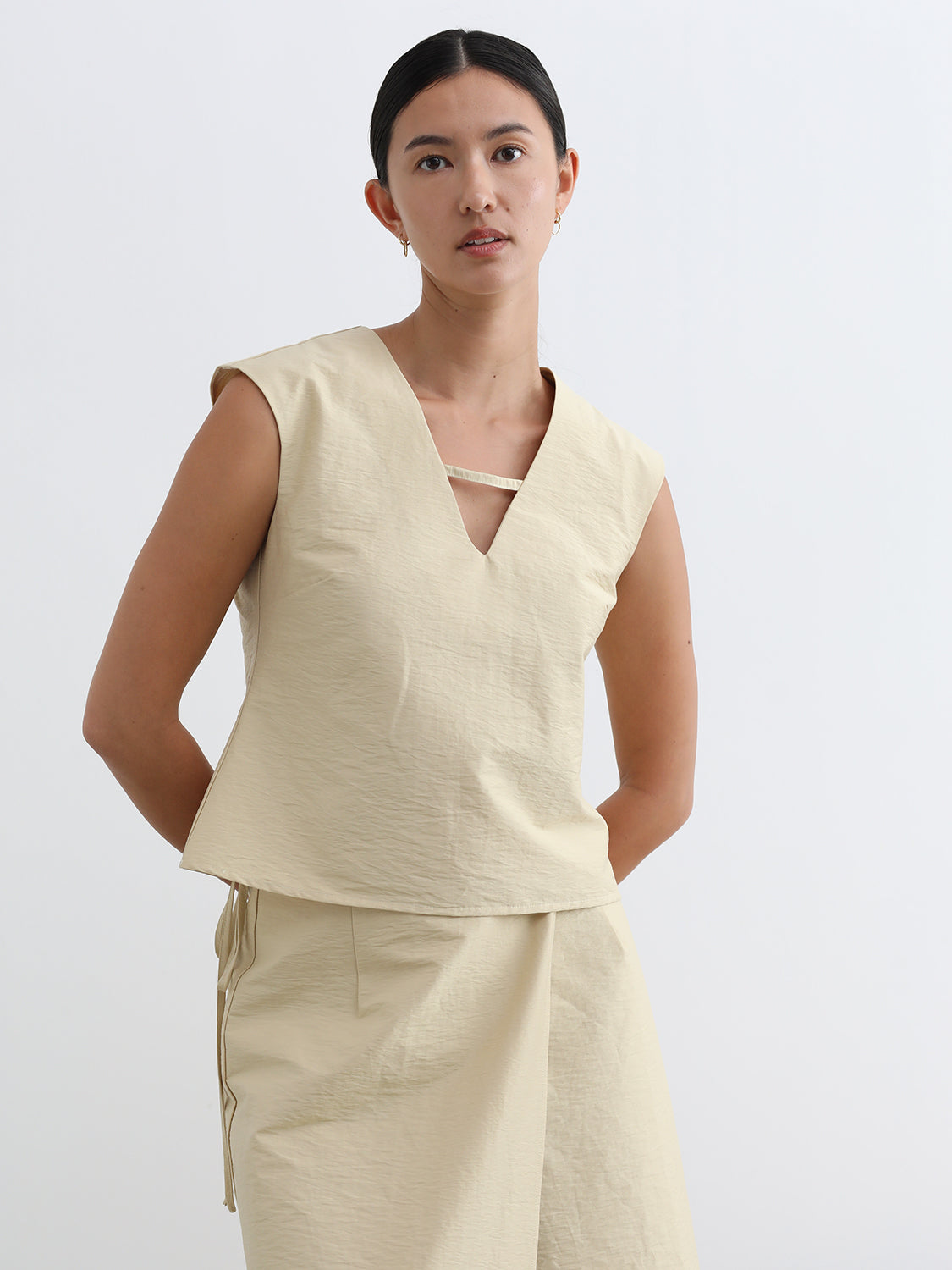 V Neck Strap Top