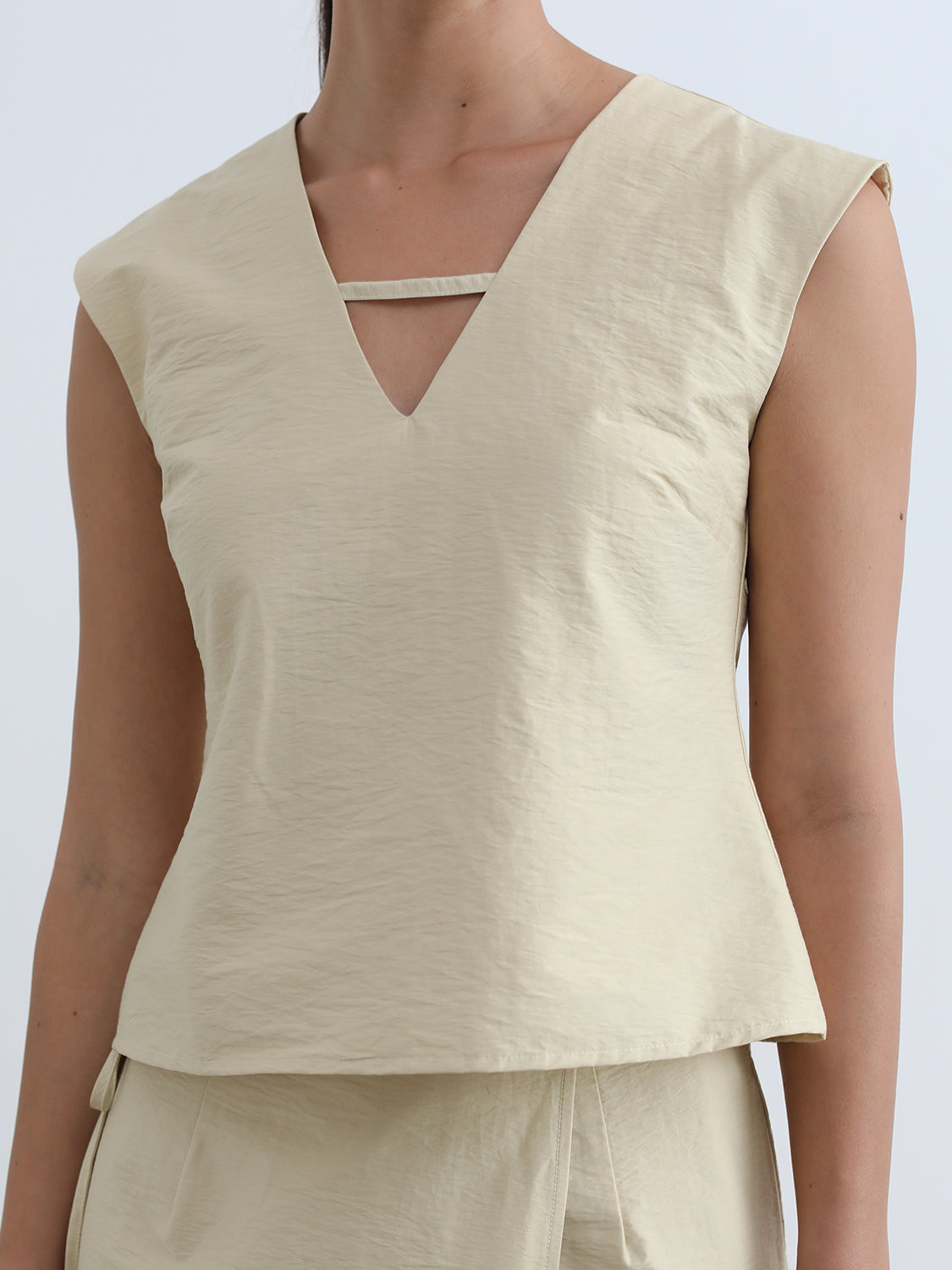 V Neck Strap Top