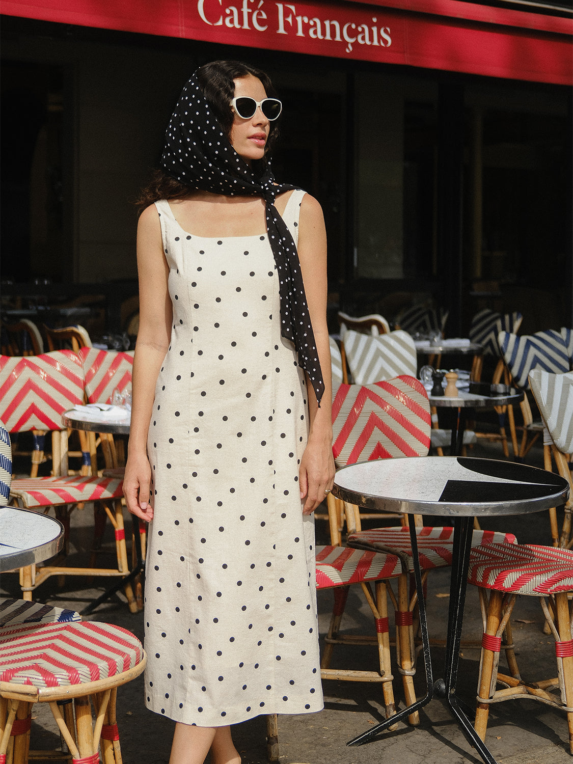 polka dot beige
