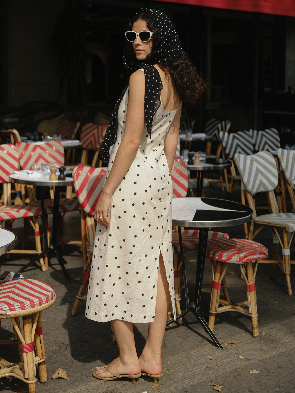 polka dot beige