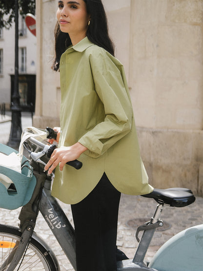 sage green poplin