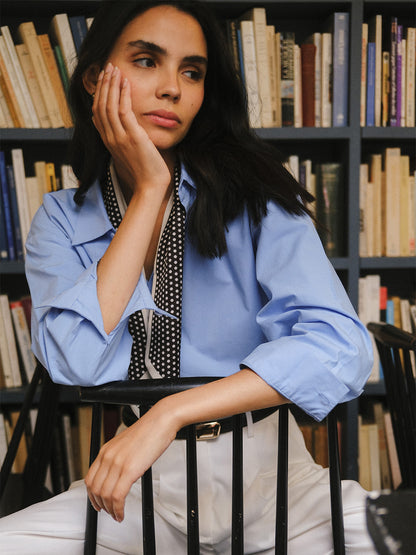 periwinkle blue poplin