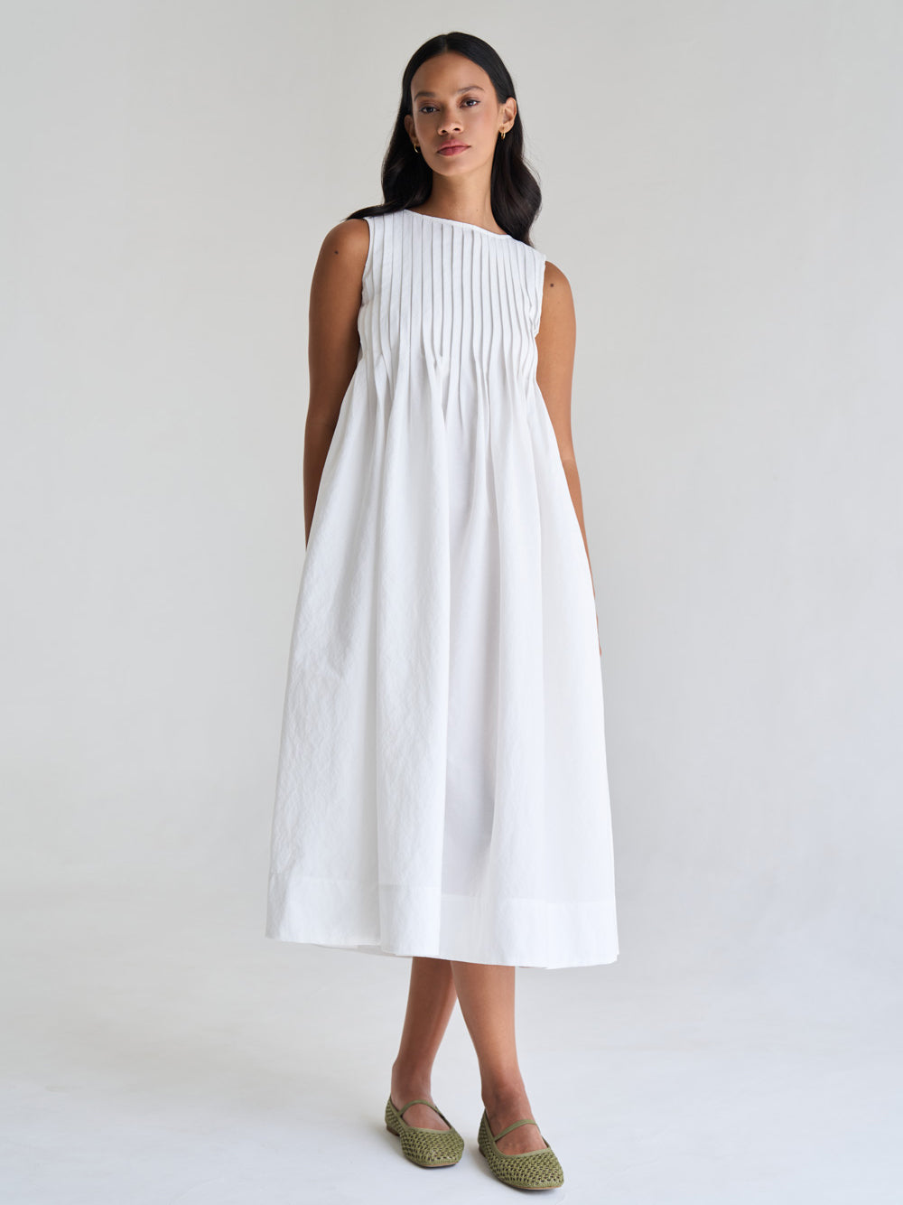 Pintuck Fold Dress – goodaddition