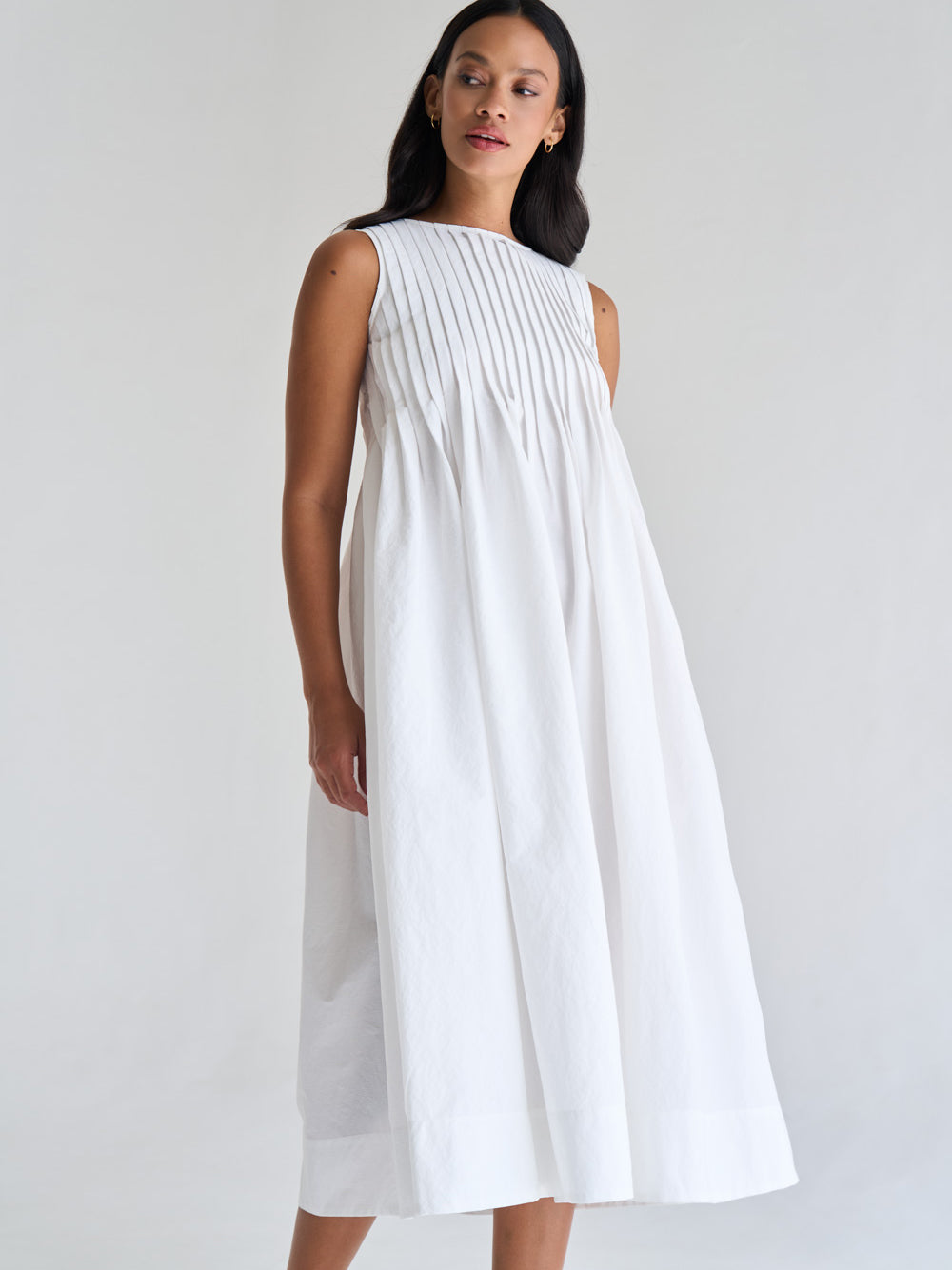 Pintuck Fold Dress – goodaddition