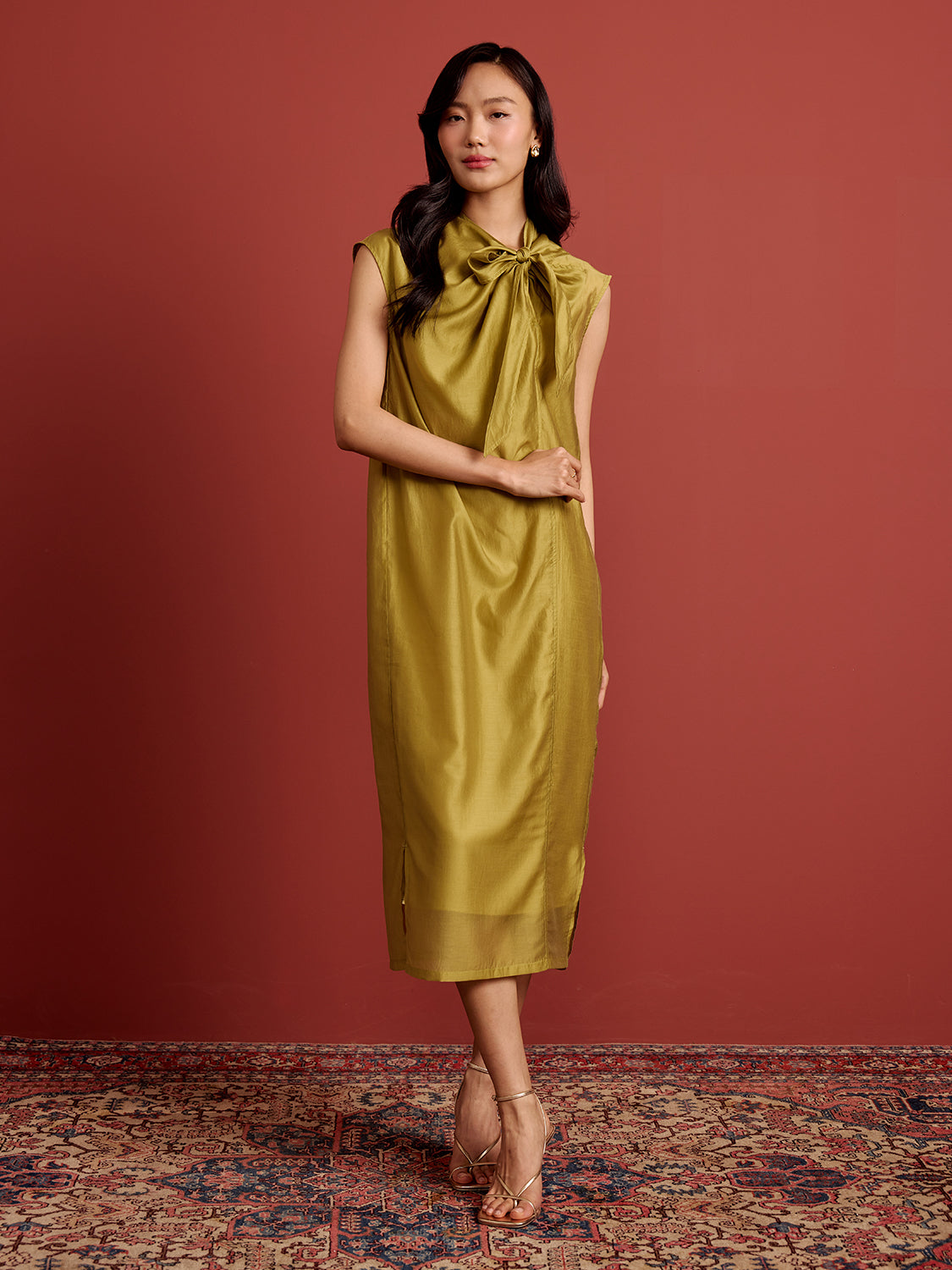 Organza Cocoon Midi Dress – goodaddition