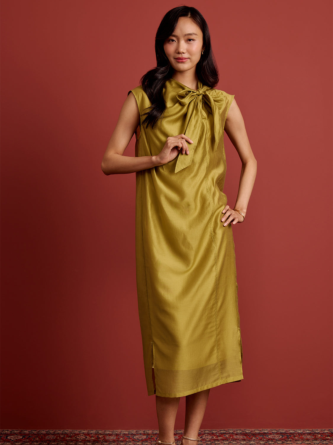 Organza Cocoon Midi Dress – goodaddition