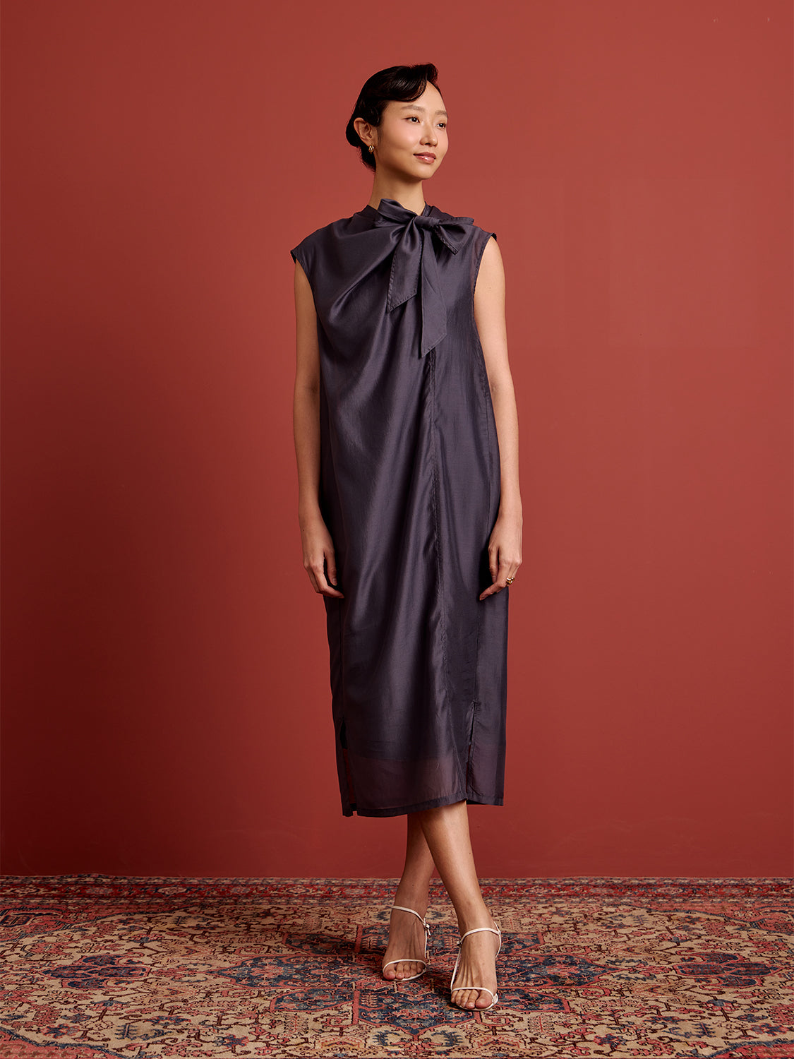 cocoon midi dress Women's Morienne Cocoon Midi Dress Black S/M/L/XL/XXL MEAN BLVD