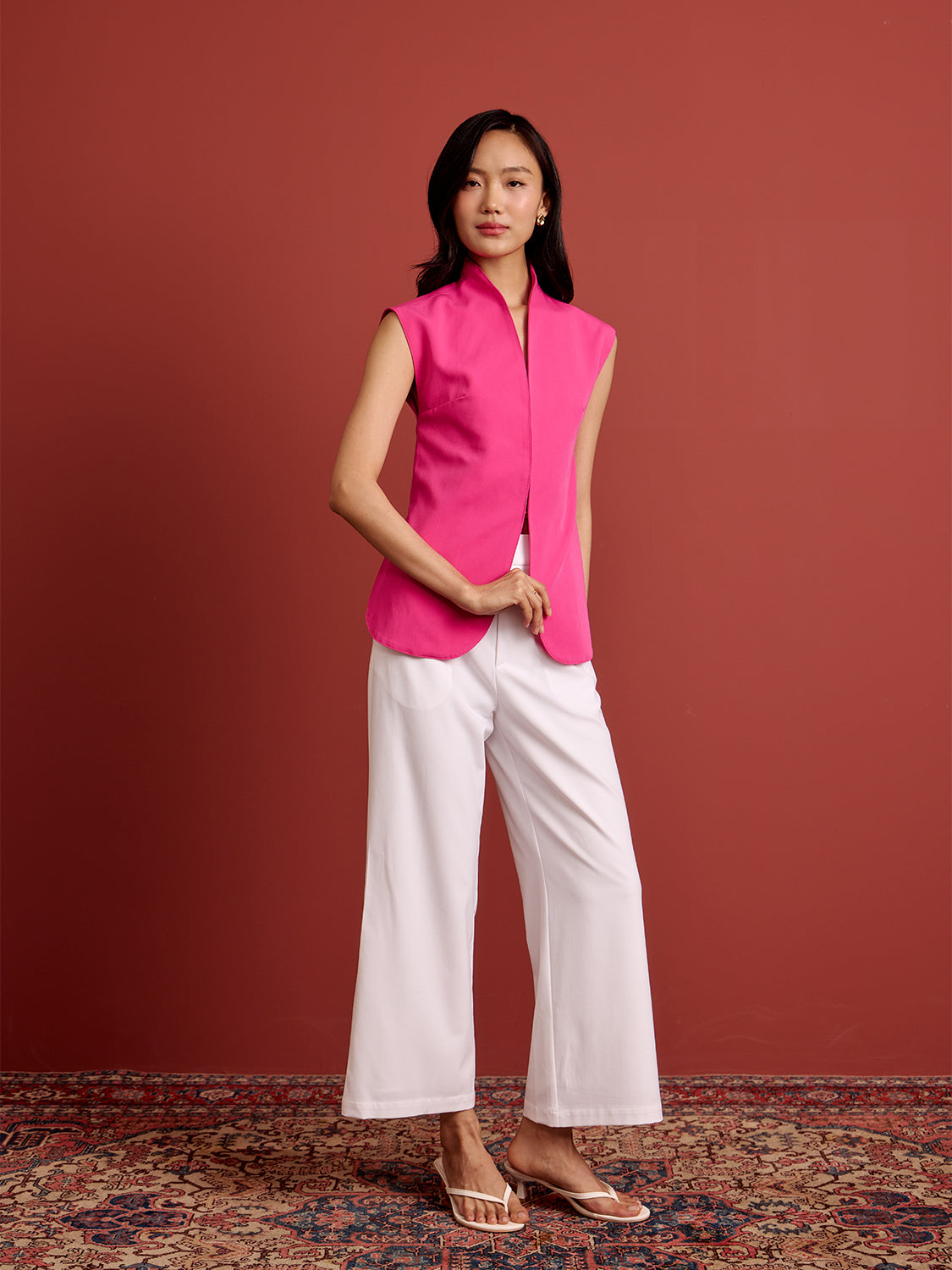 【新品】ARTS&SCIENCE／Stand collar vest Stand Collar Vest – goodaddition