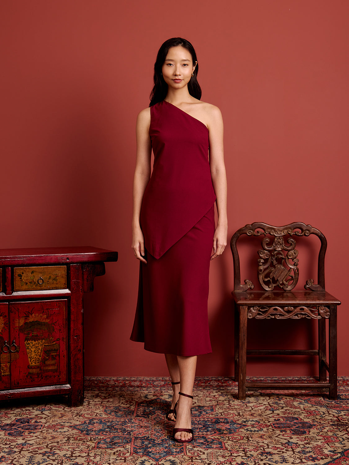 Crepe Asymmetrical Toga Top – goodaddition