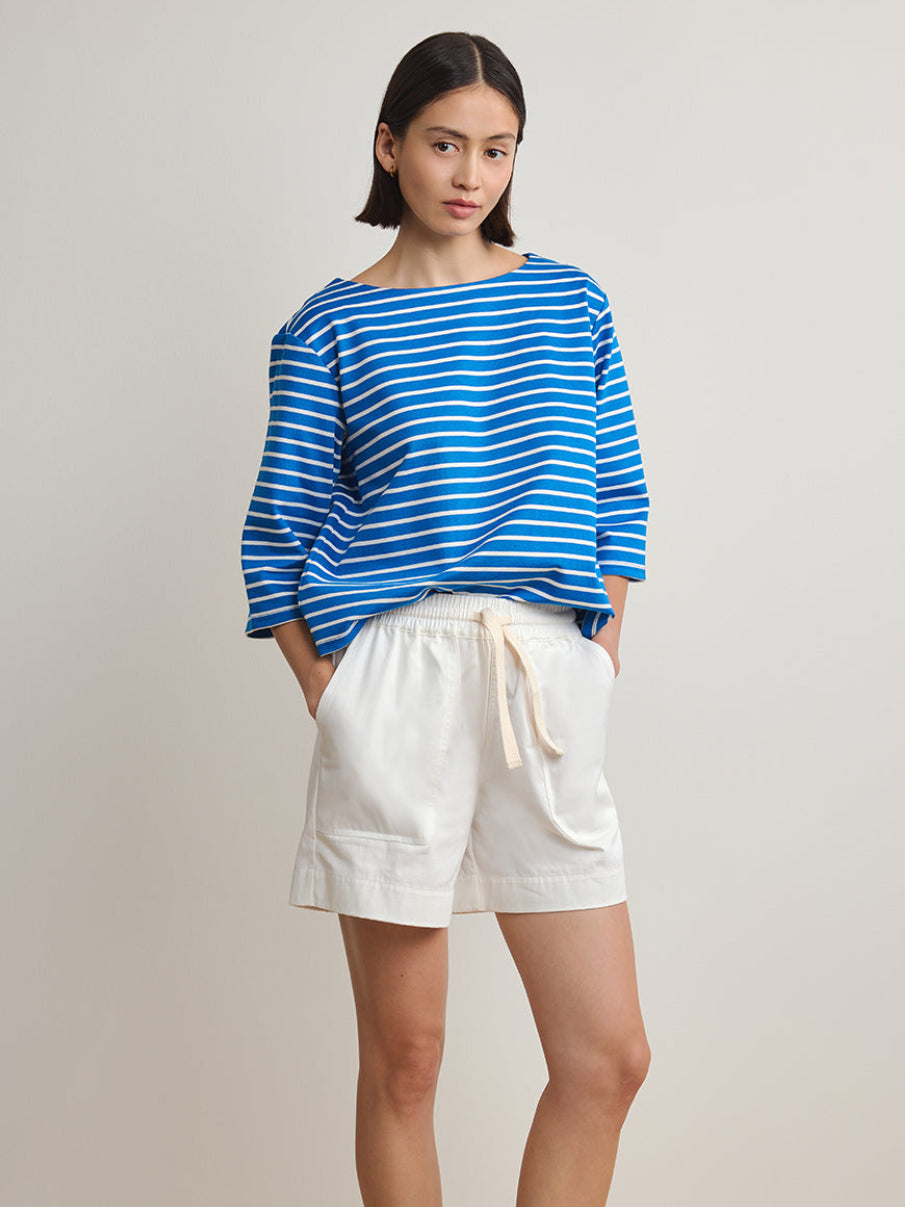 Blue White Stripe