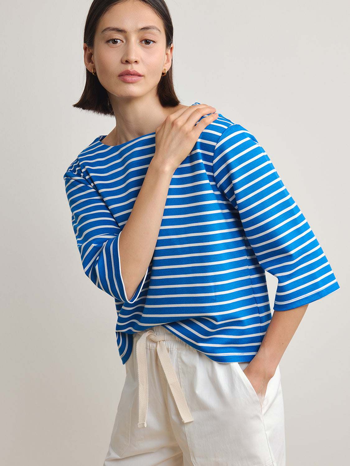 Blue White Stripe