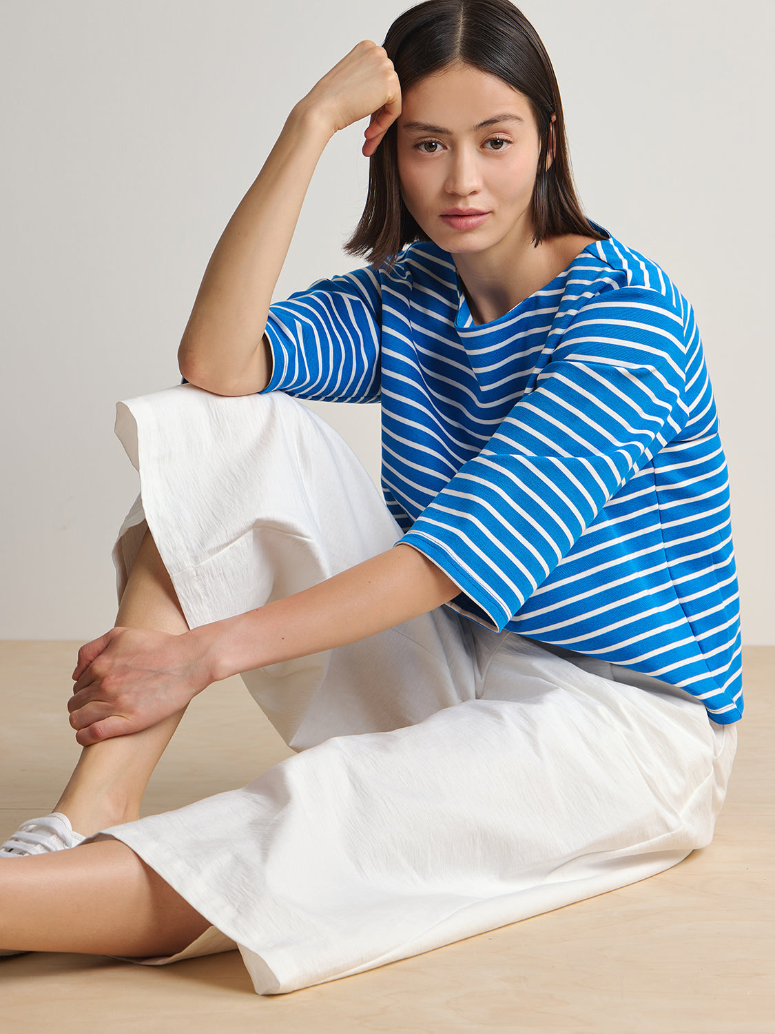 Blue White Stripe
