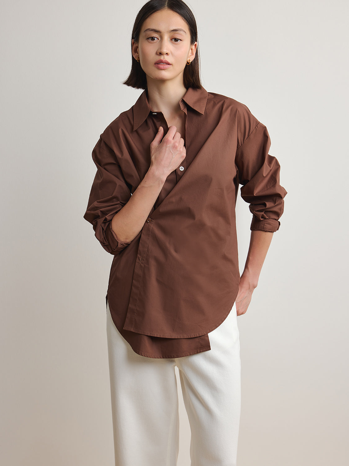 Brown Poplin