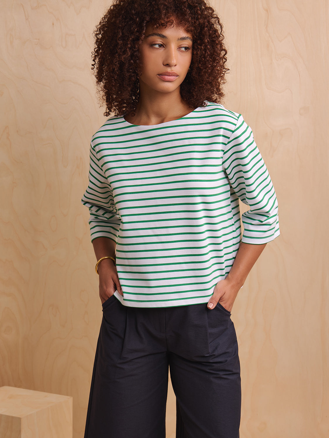 White Green Stripe