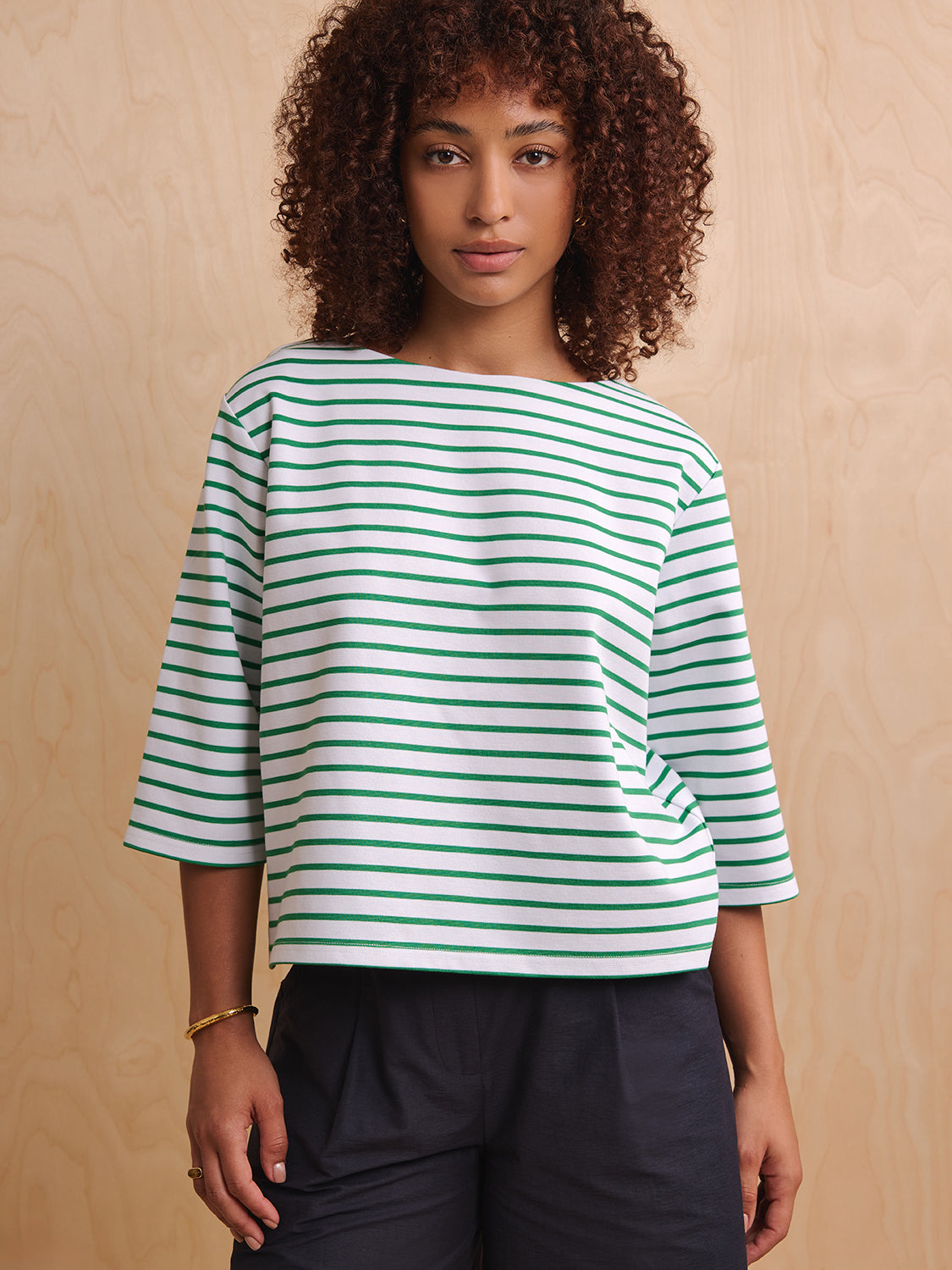 White Green Stripe