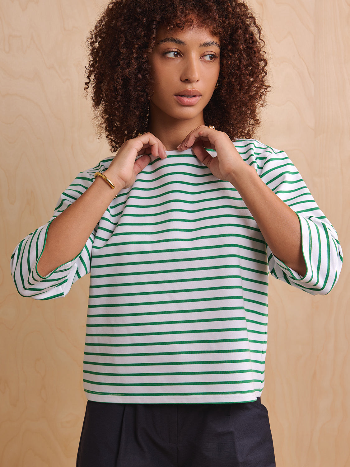 White Green Stripe