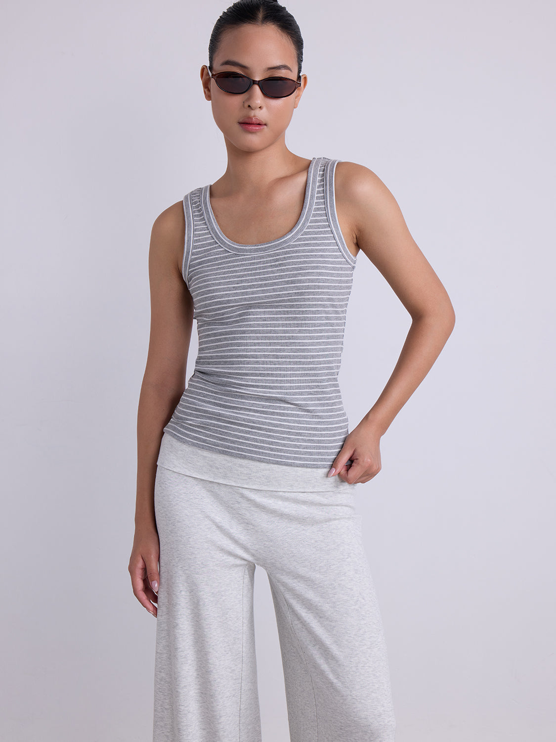 Grey Based White Stripe