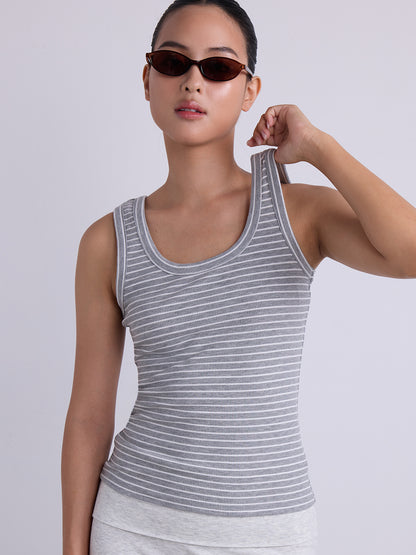 Grey Based White Stripe