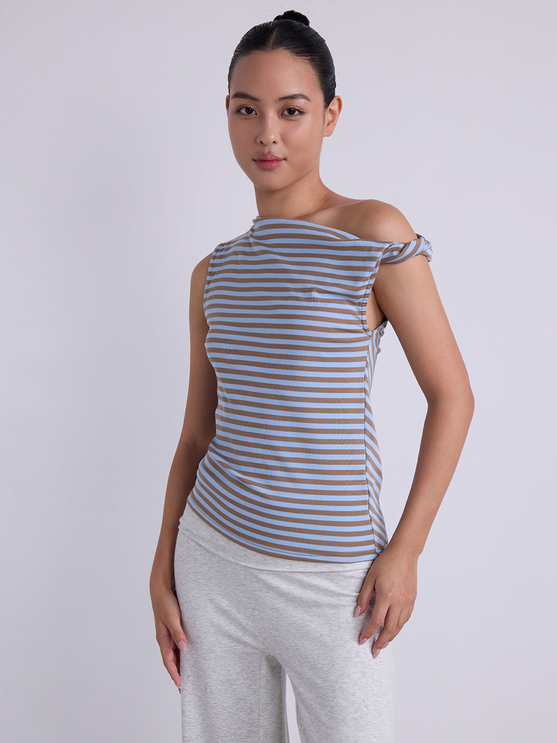 Blue Brown Stripe