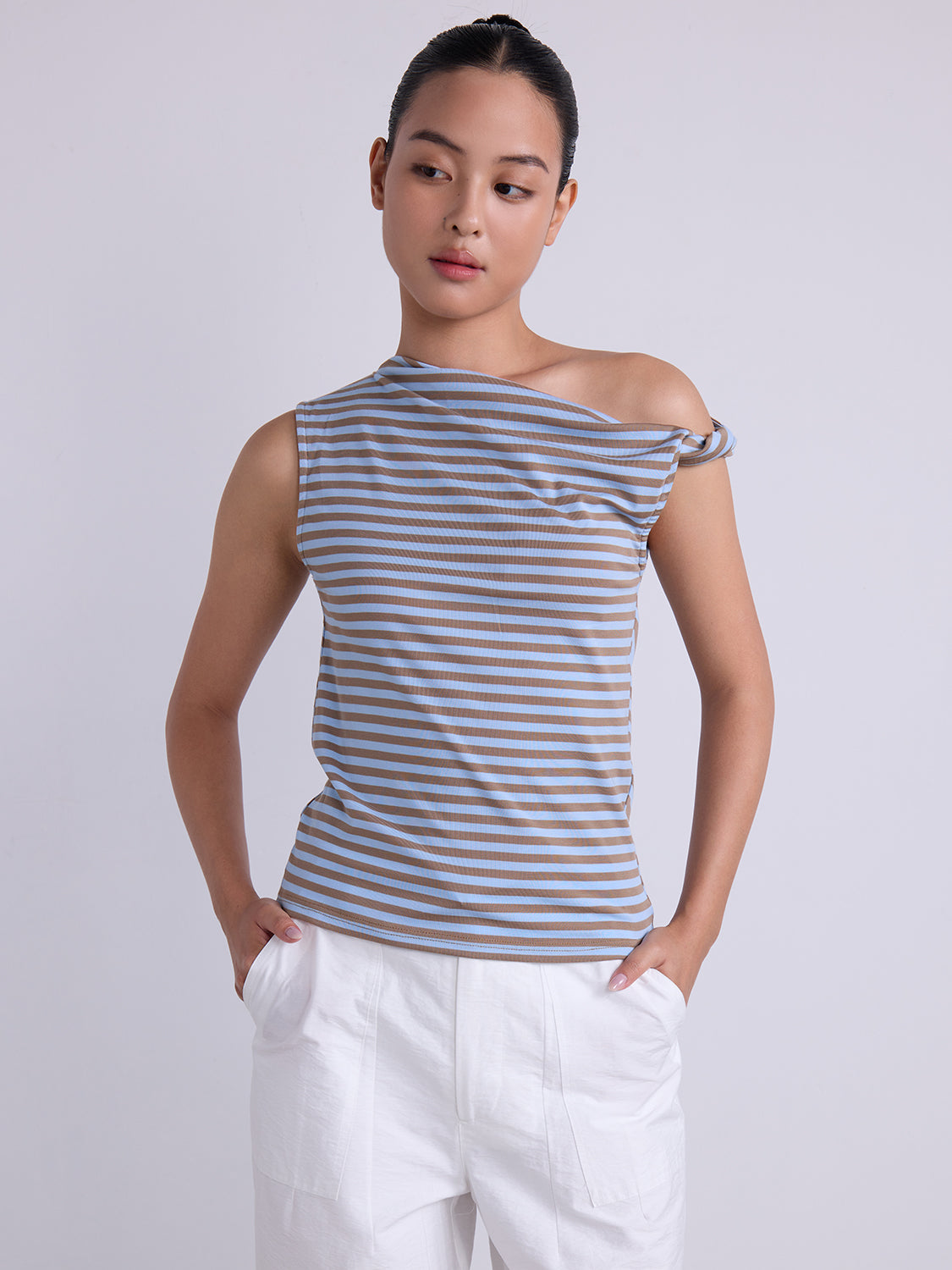 Blue Brown Stripe