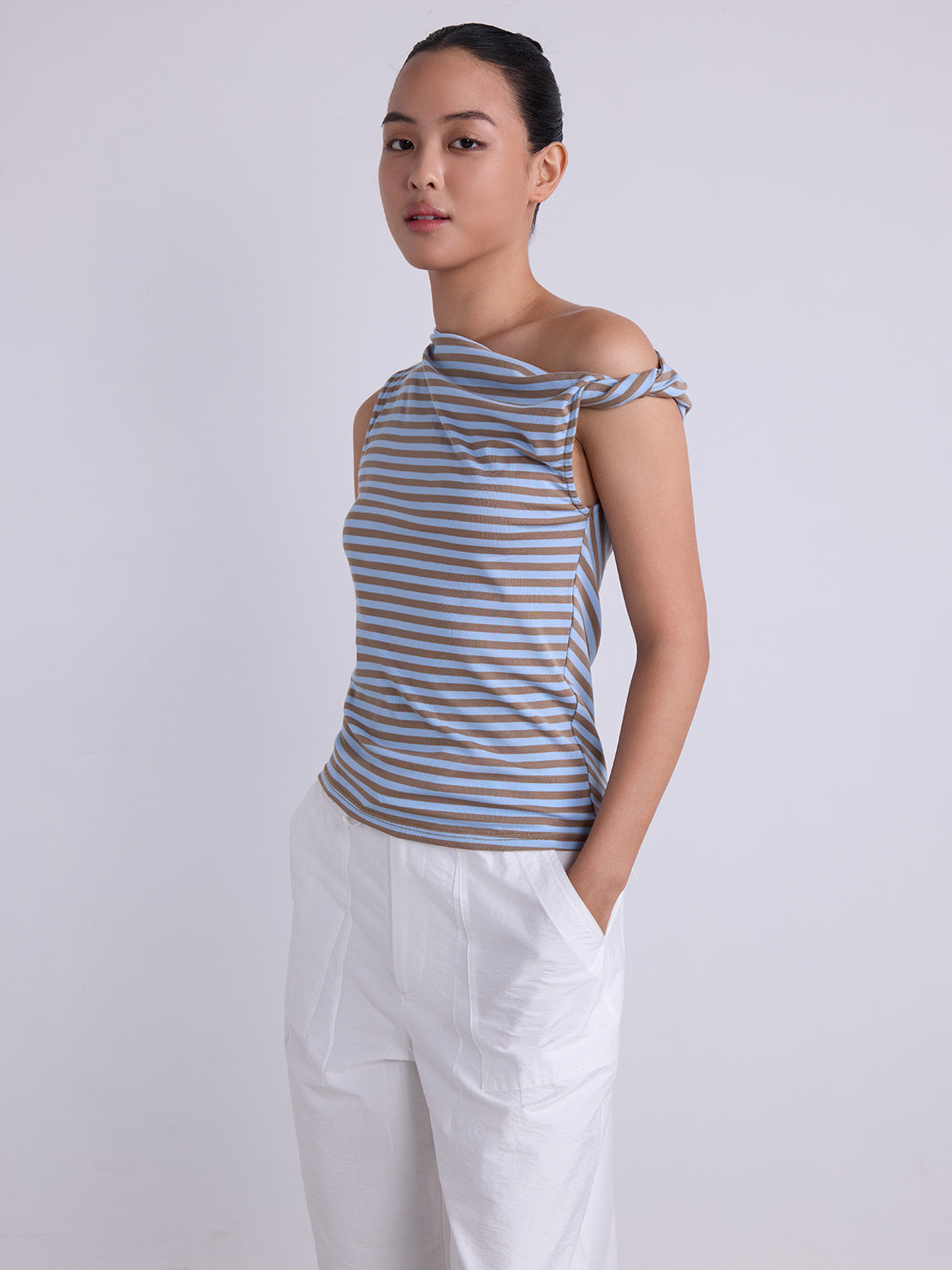 Blue Brown Stripe
