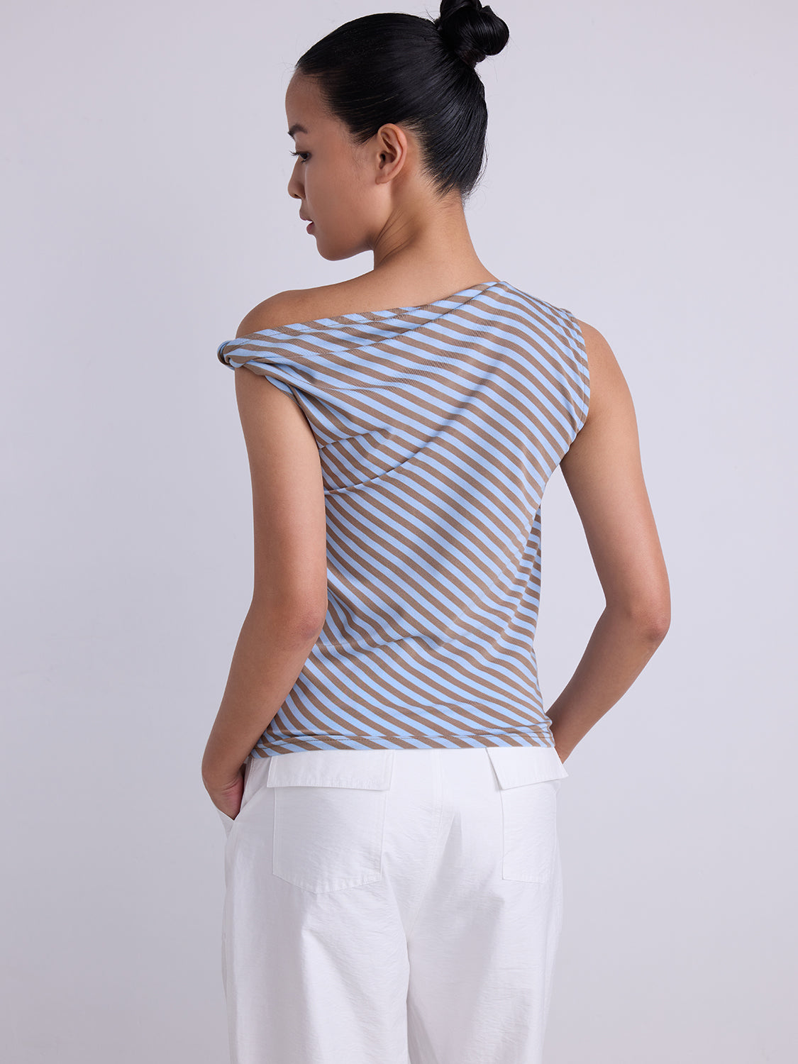 Blue Brown Stripe