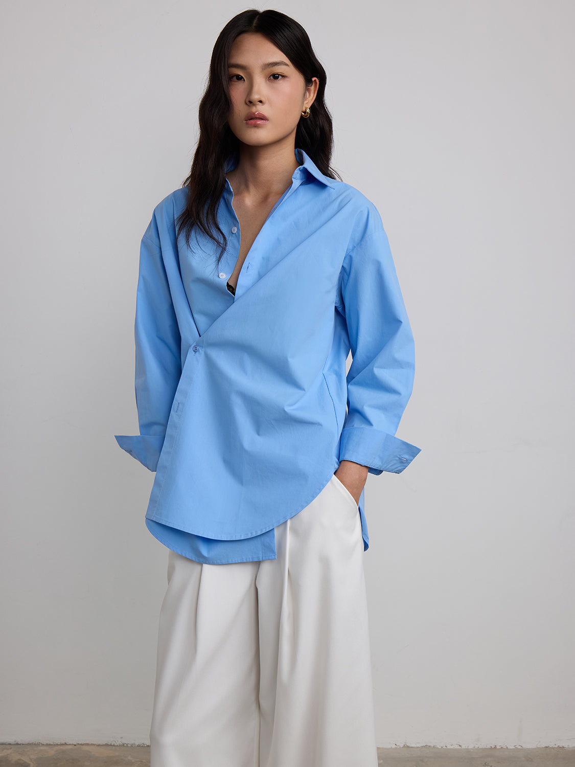 periwinkle blue poplin