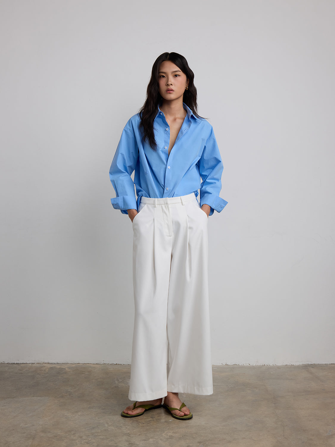 periwinkle blue poplin