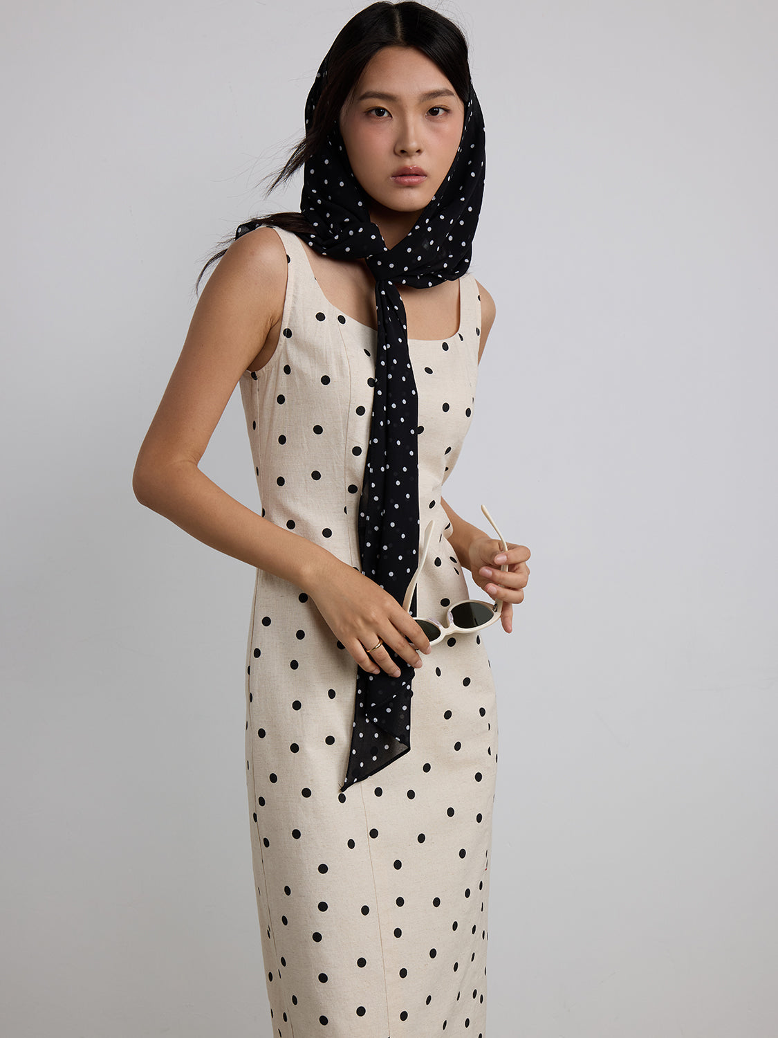 polka dot beige