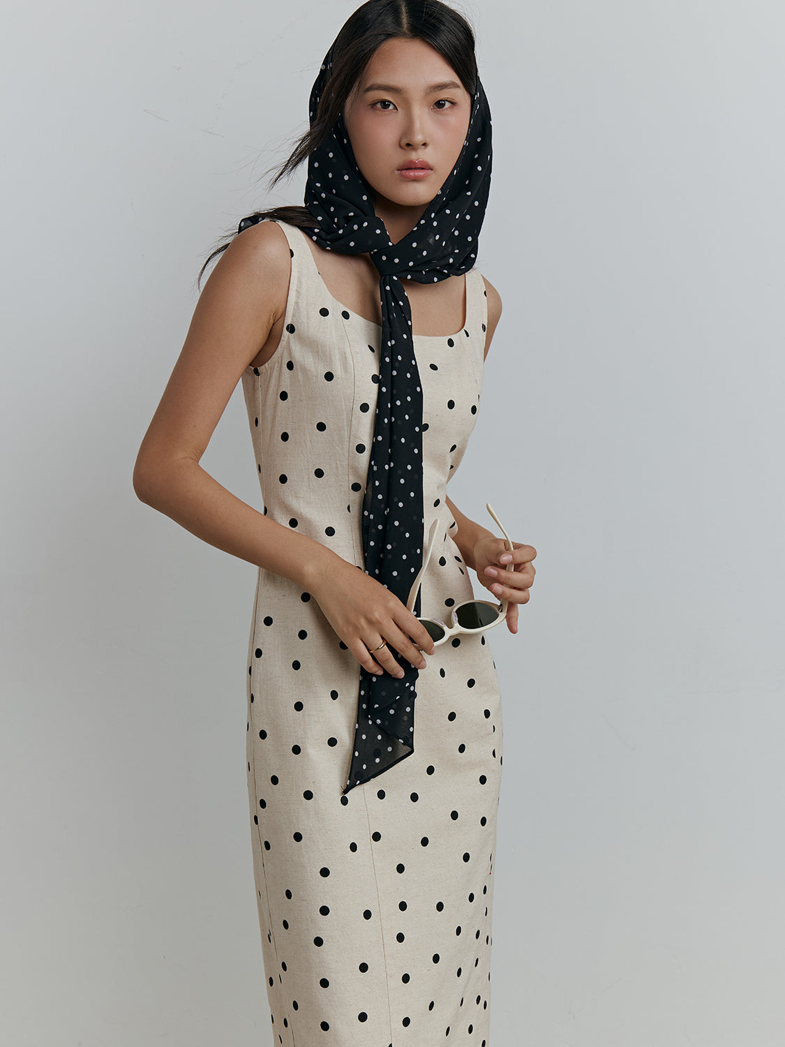 polka dot beige