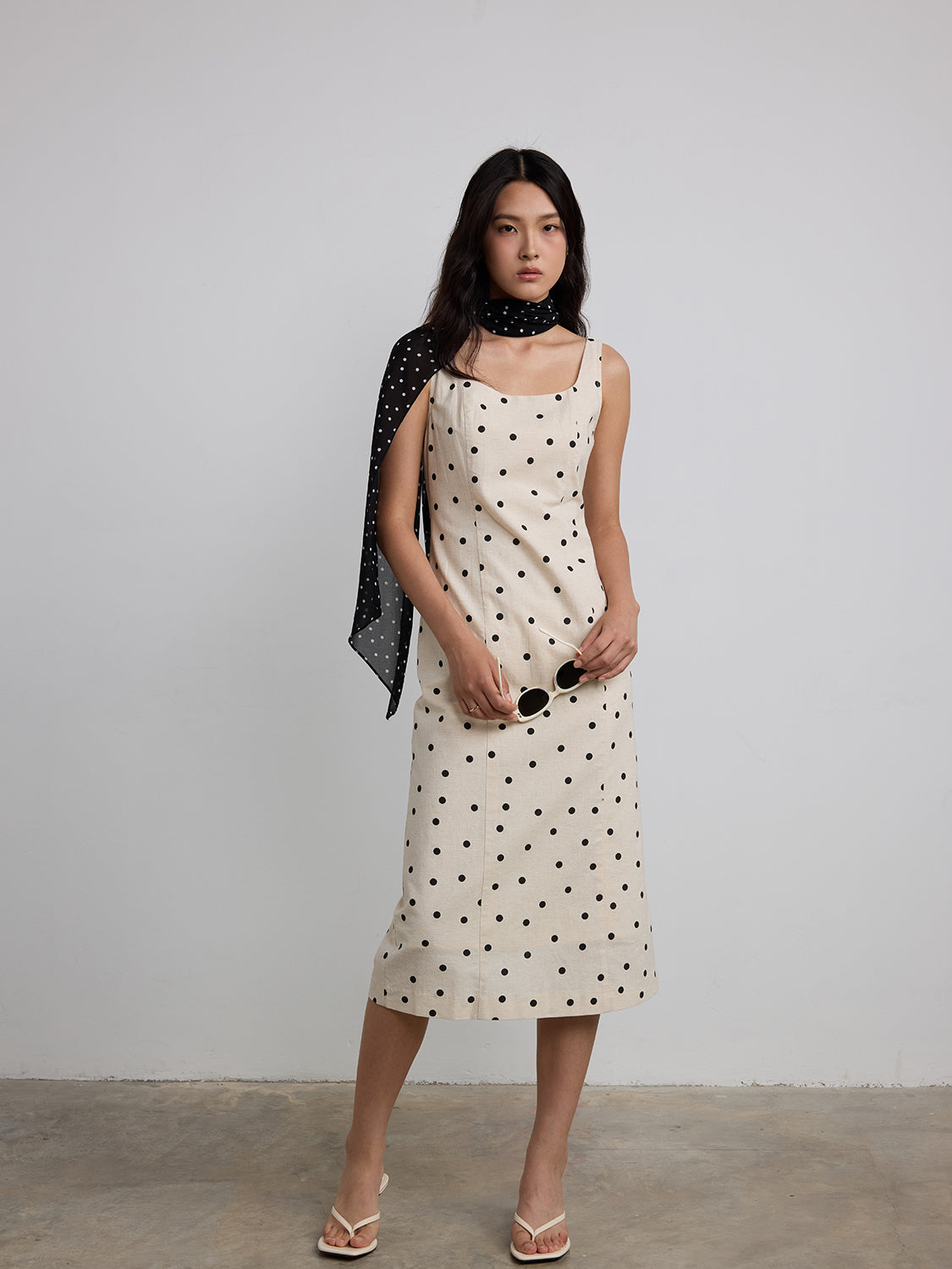 polka dot beige