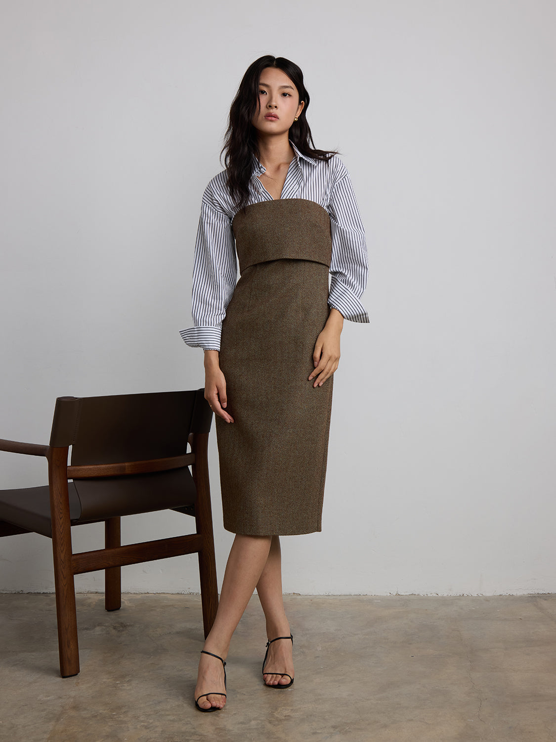 herringbone brown