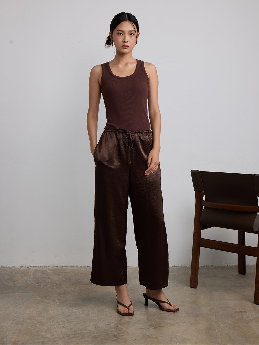 brown satin