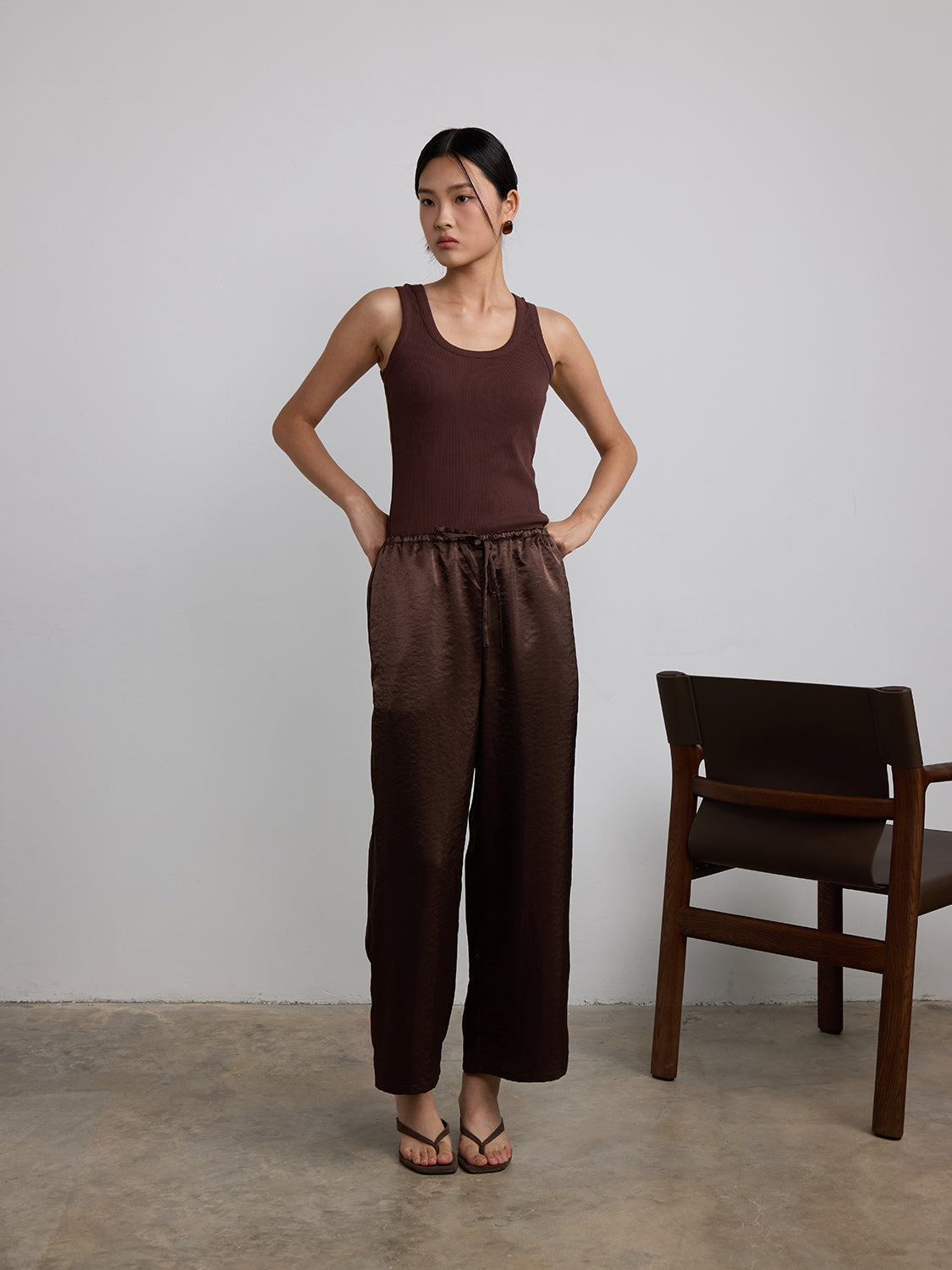 brown satin