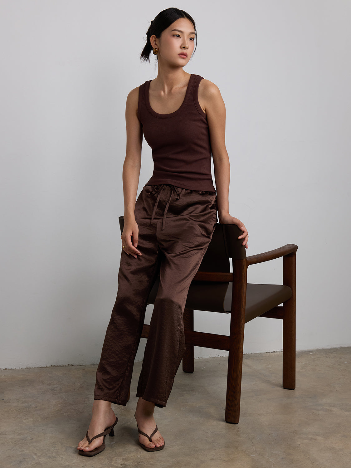 brown satin