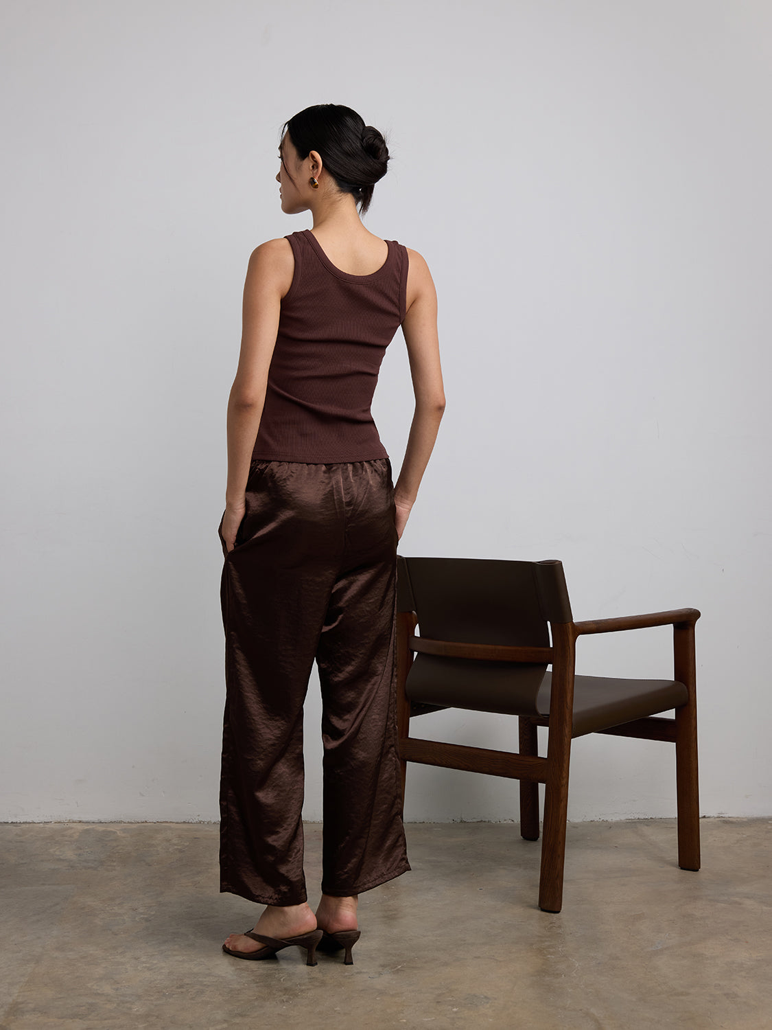 brown satin